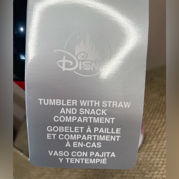 Minnie Mouse Polka Dot Tumbler/snack cup combo with Straw - Picture 3 of 4